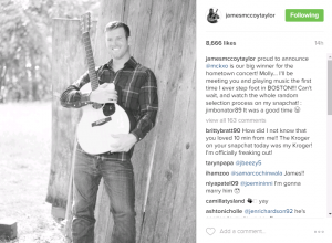 James Taylor Insta - interaction with fans